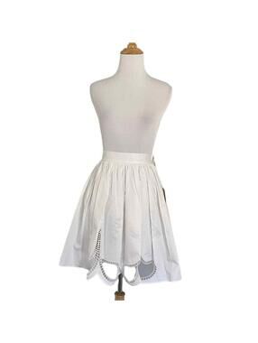 Christopher Kane White Embroidered cut out skirt